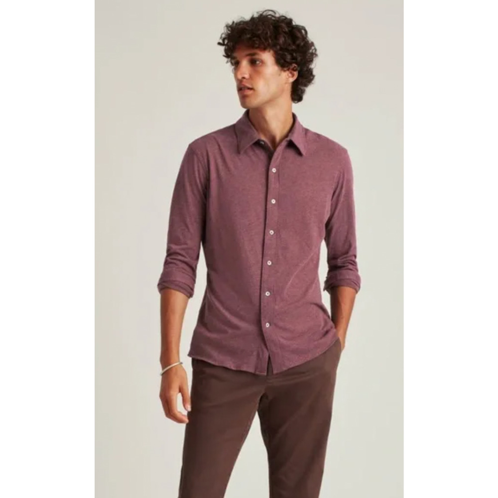 Bonobos Brushed Flannel Button Down Shirt $110 Red Jasper Long Sleeve NWT Large - Picture 3 of 8